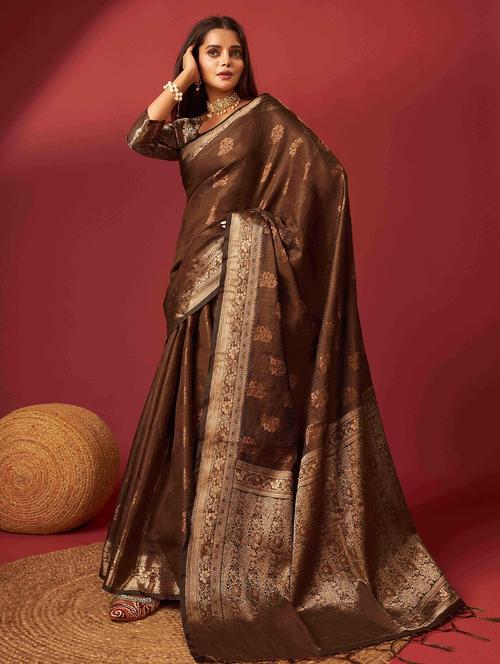 women self design banarasi saree - 21284689 - Very Small Image - 1