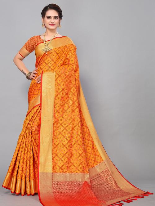 women self design banarasi saree - 21284729 - Very Small Image - 1