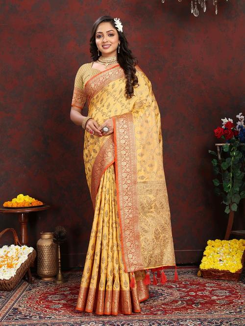 women self design banarasi saree - 21284836 - Very Small Image - 1