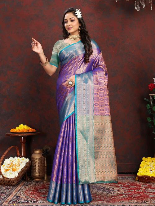 women self design banarasi saree - 21284893 - Very Small Image - 1