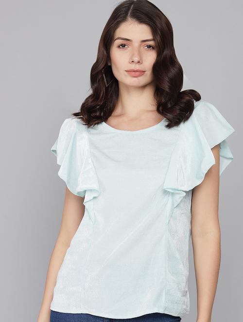 white crepe regular top - 21286769 - Very Small Image - 1