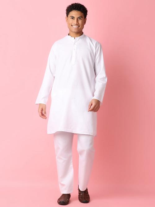 men solids kurta pyjama set - 21287001 - Very Small Image - 1