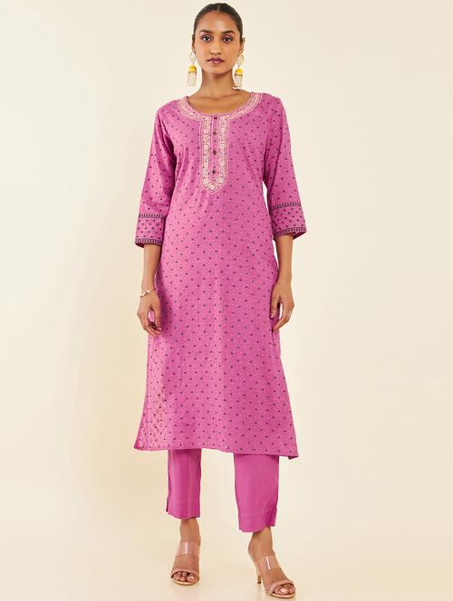 women pink printed suit set - 21288342 - Very Small Image - 1