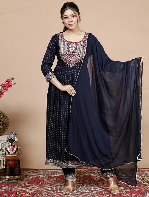 women kurta pant set with dupatta - 21289062 - Very Small Image - 1