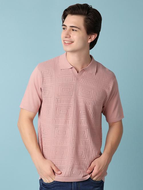 men textured short sleeves polo t-shirt - 21289682 - Very Small Image - 1