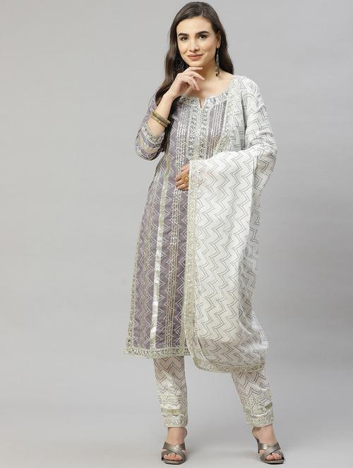 women kurta pant set with dupatta - 21290480 - Very Small Image - 1