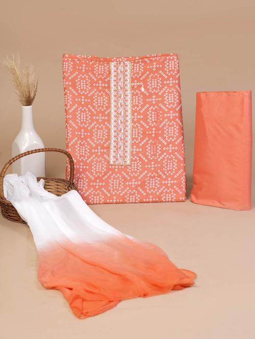 women printed unstitched suit set - 21290539 - Very Small Image - 1