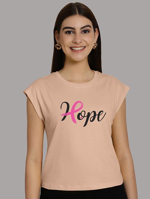 women printed round neck crop top - 21292498 - Very Small Image - 1