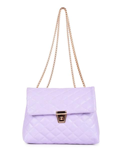 purple leatherette (pu) sling bag - 21296632 - Very Small Image - 1