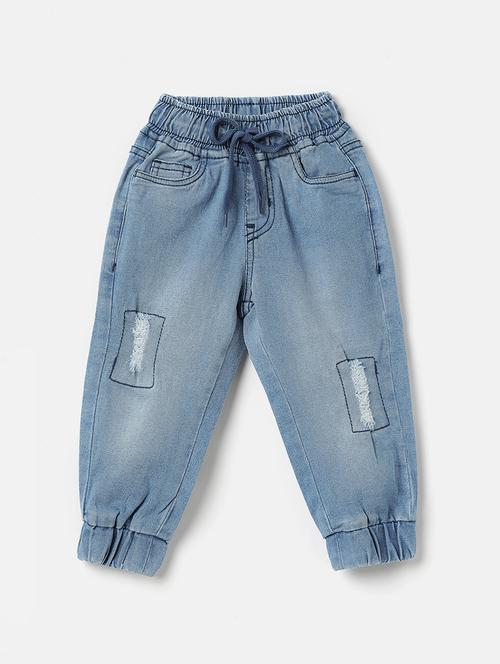 light blue denim distressed jeans - 21297308 - Very Small Image - 1