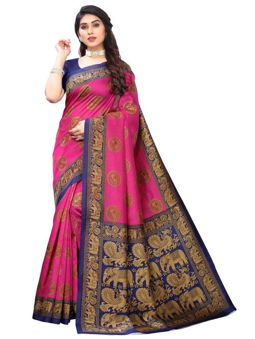 women printed saree with blouse - 21297960 - Very Small Image - 1