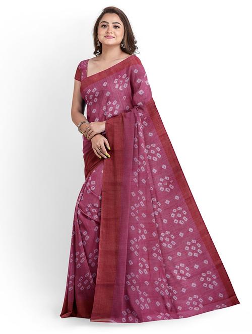 women printed saree with blouse - 21298727 - Very Small Image - 1