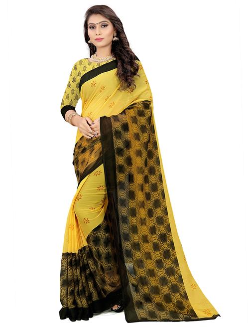 women printed saree with blouse - 21298734 - Very Small Image - 1