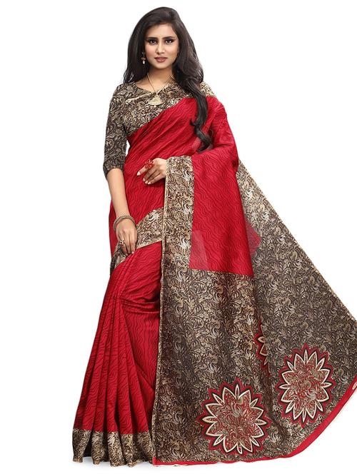 women printed saree with blouse - 21299110 - Very Small Image - 1
