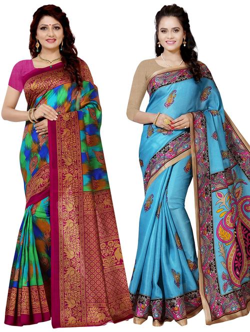 pack of 2 printed saree - 21299162 - Very Small Image - 1