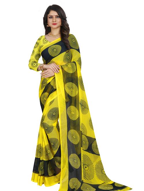 women printed saree with blouse - 21300091 - Very Small Image - 1