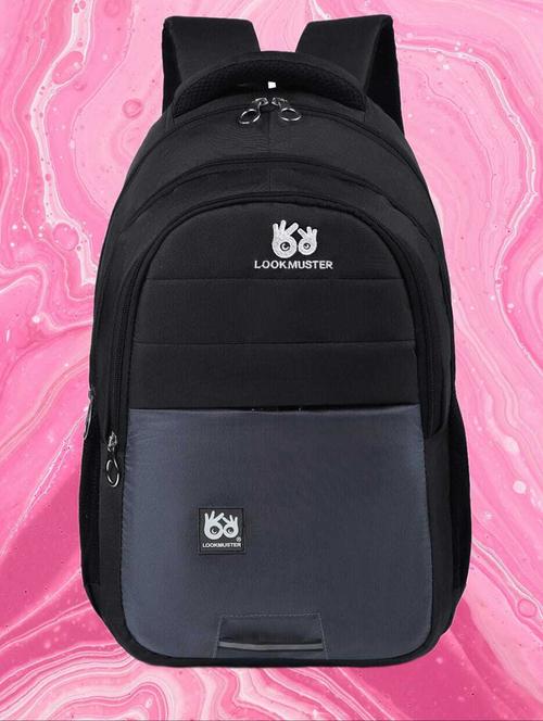 men color block laptop backpack - 21301226 - Very Small Image - 1