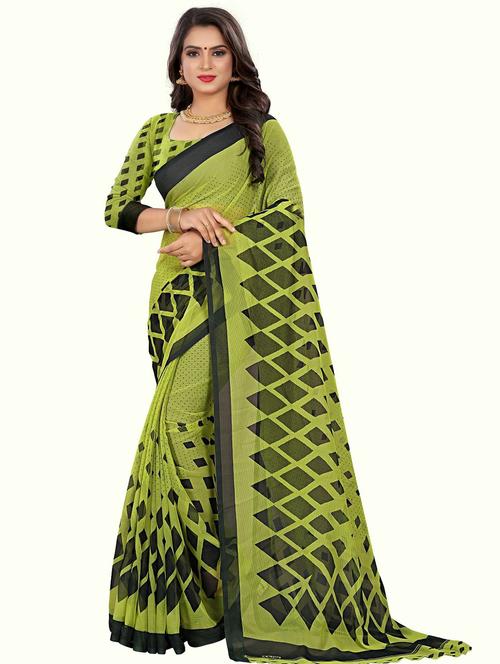 women printed saree with blouse - 21303194 - Very Small Image - 1