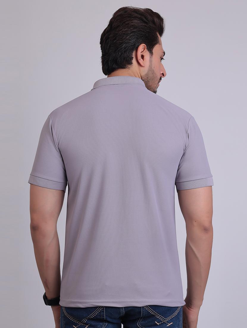 men polo neck color block t-shirt - 21303884 - Standard Image - 2