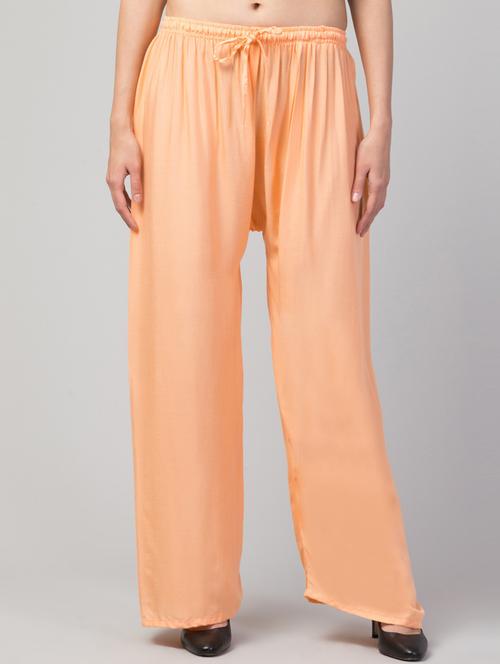 women mid-rise solid wide-leg palazzo - 21304520 - Very Small Image - 1