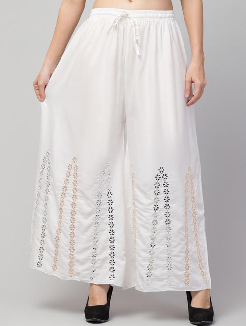 women mid-rise self-designed wide-leg trouser - 21304584 - Very Small Image - 1