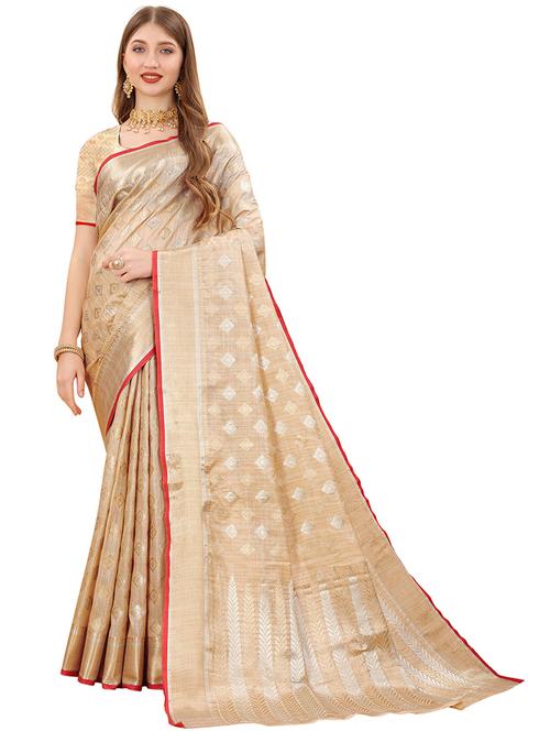 women self design kanjivaram saree with blouse - 21306831 - Very Small Image - 1