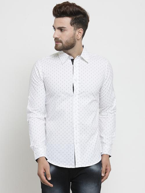 white printed casual shirt - 21309307 - Very Small Image - 1