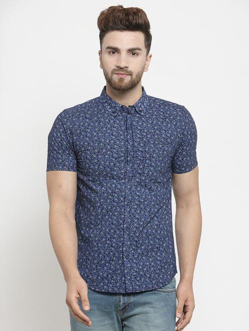 blue printed  casual shirt - 21311204 - Very Small Image - 1