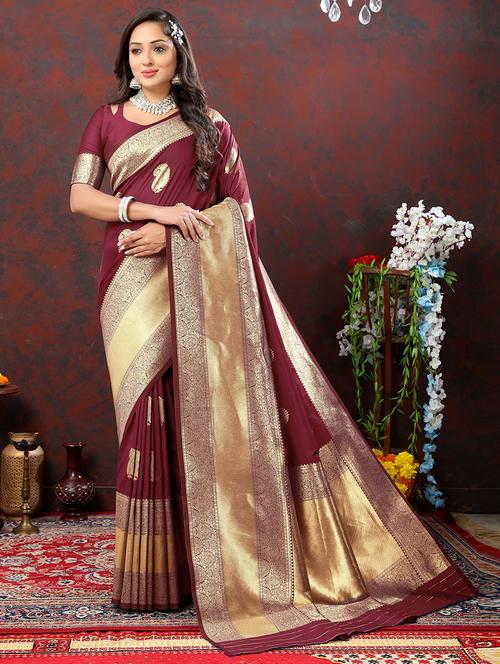 women self design banarasi saree - 21316730 - Very Small Image - 1