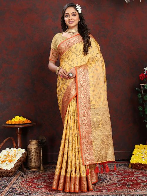 women self design banarasi saree - 21316845 - Very Small Image - 1