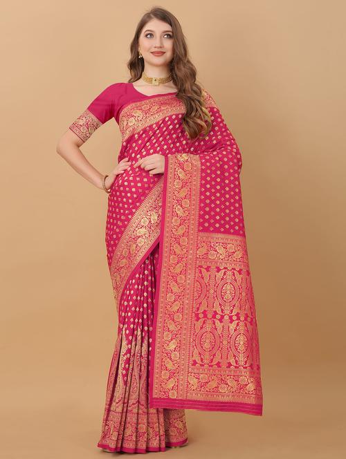 women self design banarasi saree - 21316979 - Very Small Image - 1