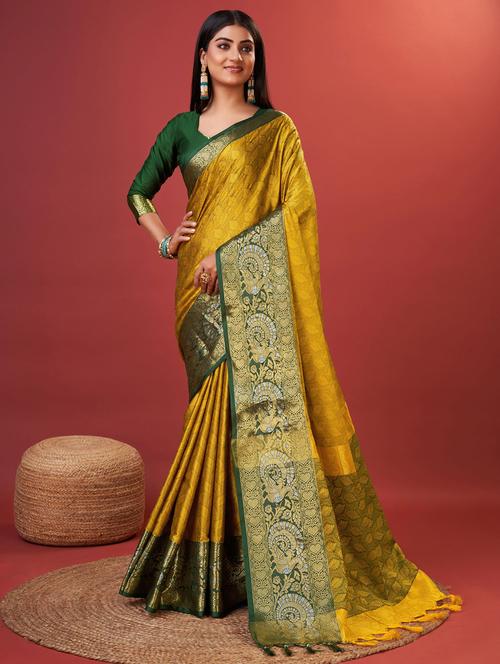 women self design bordered saree - 21317034 - Very Small Image - 1