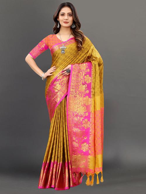 women self design banarasi saree - 21317073 - Very Small Image - 1
