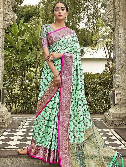 women self design banarasi saree - 21317473 - Very Small Image - 1