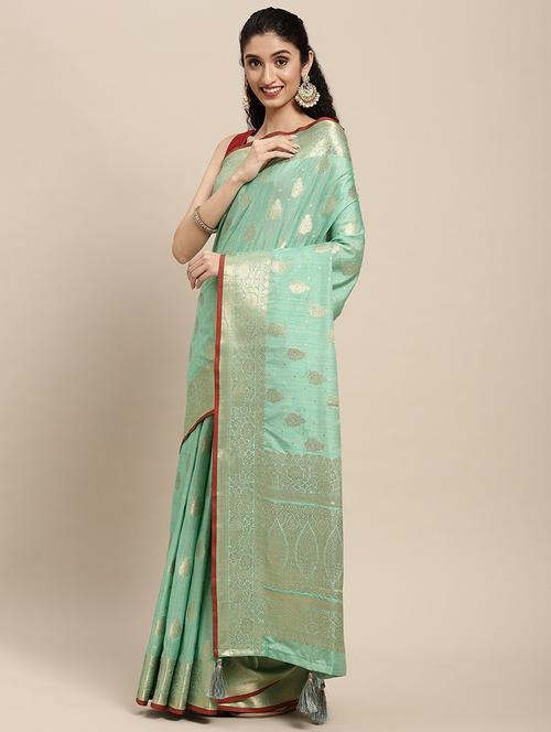 women self design banarasi saree - 21317648 - Very Small Image - 1
