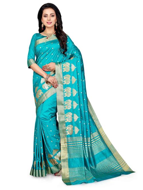 women self design bordered saree - 21318453 - Very Small Image - 1