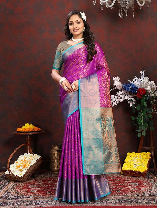 women self design bordered saree - 21318549 - Very Small Image - 1