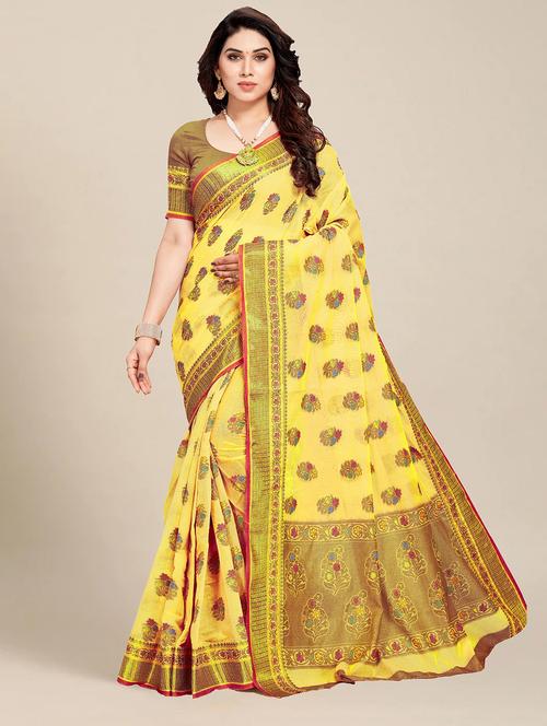 women self design handloom saree - 21318742 - Very Small Image - 1