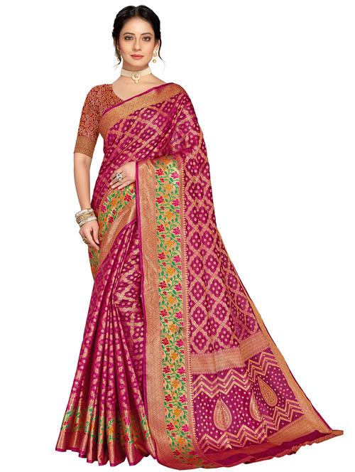women self design zari work saree with blouse - 21318821 - Very Small Image - 1