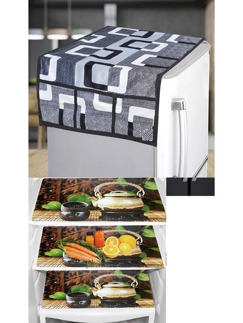 Fridge Top Cover With 3 Mats - 21319629 - Very Small Image - 1