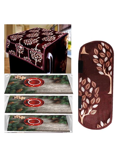 set of printed fridge mats with top cover - 21319840 - Very Small Image - 1