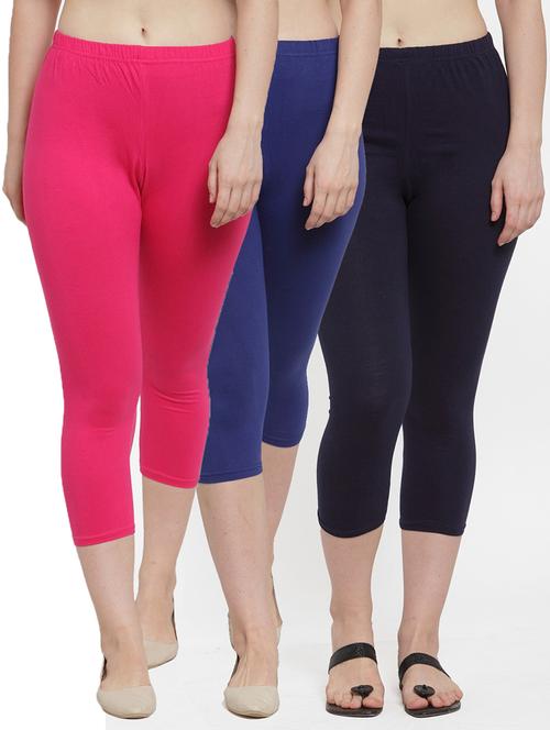 pack of 3 solid sports capris - 21320491 - Very Small Image - 1