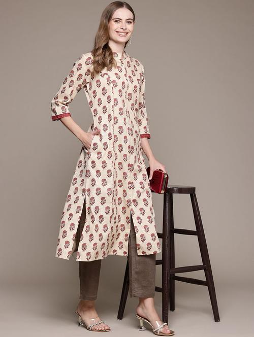 women printed a-line kurta - 21320628 - Very Small Image - 1