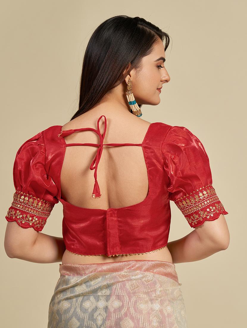 women stitched embroidered blouse - 21320833 - Standard Image - 3