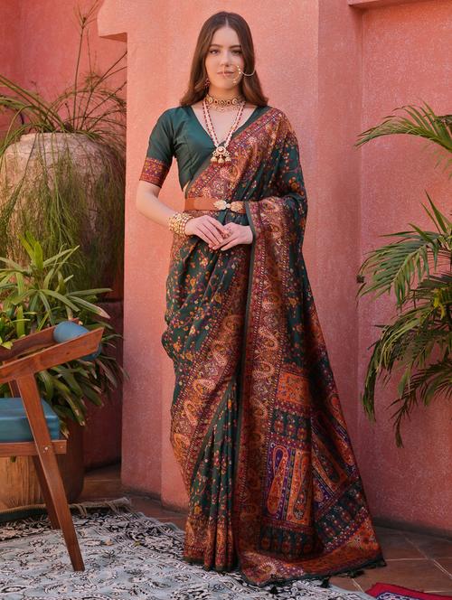 women self design banarasi saree - 21321221 - Very Small Image - 1