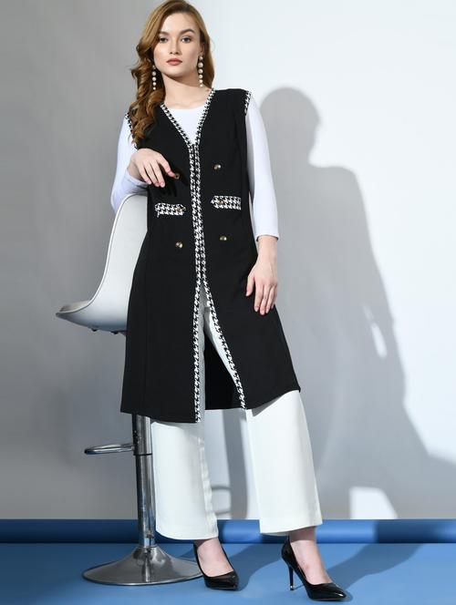 women black polyester regular shrug - 21322507 - Very Small Image - 1