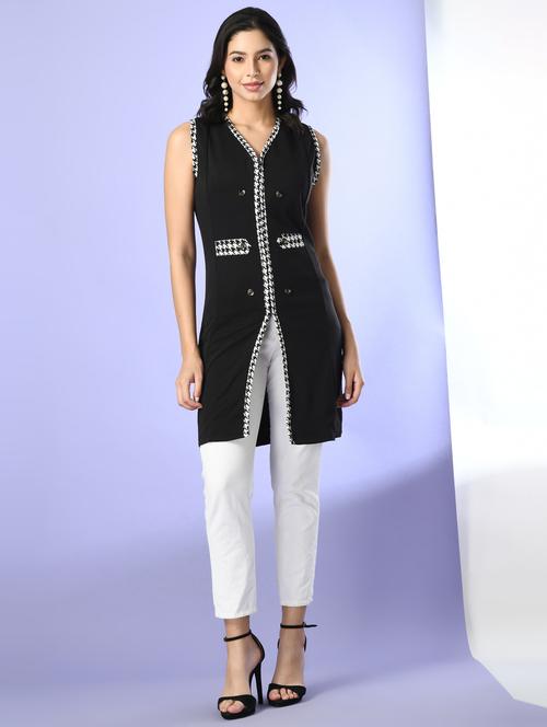 women black polyester regular shrug - 21322508 - Very Small Image - 1