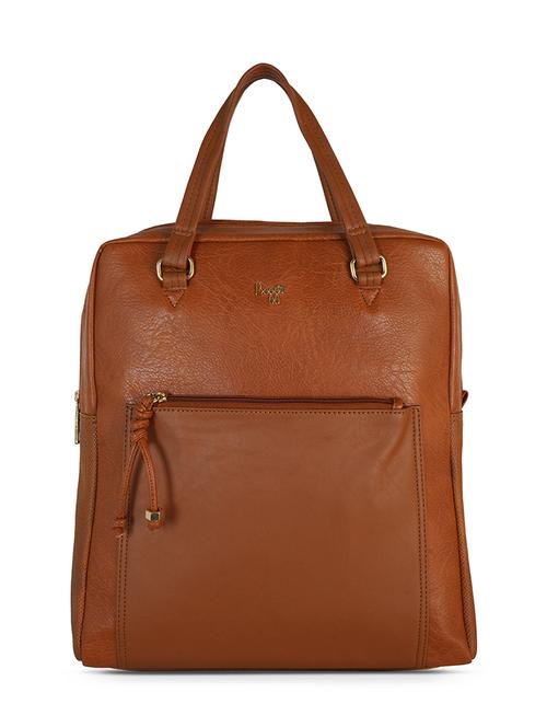 tan pvc laptop backpack - 21323097 - Very Small Image - 1