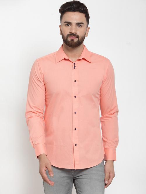men long sleeved solid casual shirt - 21324706 - Very Small Image - 1