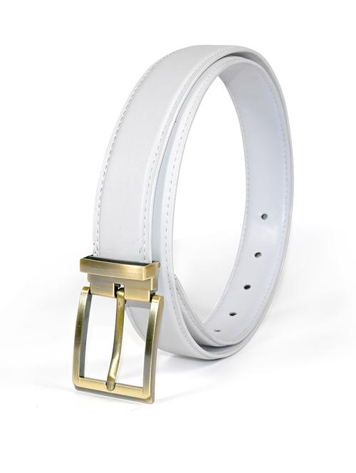 white leatherette belt - 21324786 - Very Small Image - 1